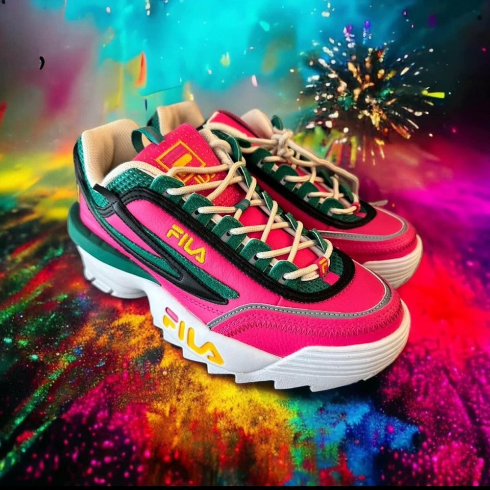 Fila Disruptor II Exp Women's Shoes Fuschia Pink-Gardenia 5XM01544-664 size 9.5